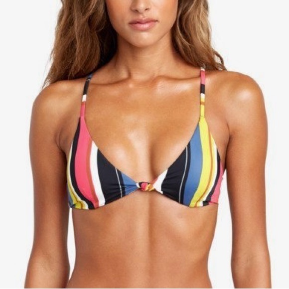 🌴RVCA Bolsa Knot Front Bikini Top🌴 - Picture 1 of 9